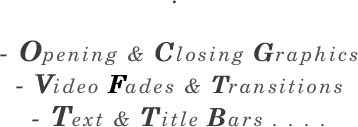 .   - Opening & Closing