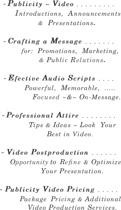 - Publicity ~ Video .